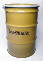 55 Gallon Steel Salvage Drums - Lined